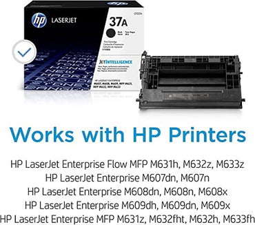 Hp 37A Hewlett Packard Original Laserjet Colour Black - Cf237A