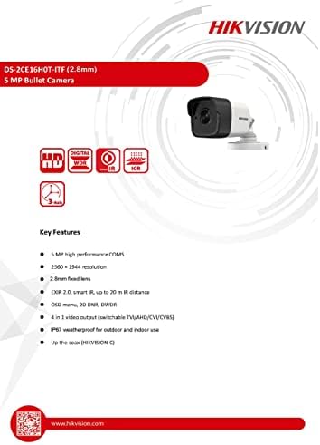 Hikvision CCTV Camera Bundle 8 CH 2MP