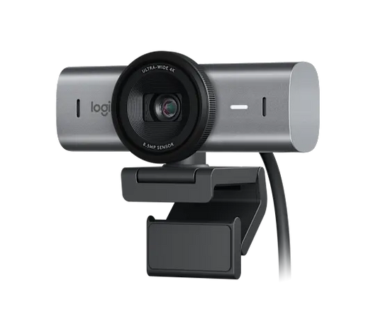 LOGITECH MX BRIO 4K ULTRA HD WEBCAM PALE GREY (960-001554)