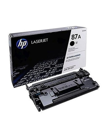 HP 87A Black Original LaserJet Toner Cartridge, CF287A, Black