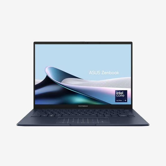 Asus Zenbook 14 (2025) Ultrabook – 2nd Series / Intel Core Ultra 9-285H / 14inch 3K / 1TB SSD / 32GB RAM / Shared Intel Arc Graphics / Windows 11 Home / English & Arabic Keyboard / Ponder Blue / Middle East Version