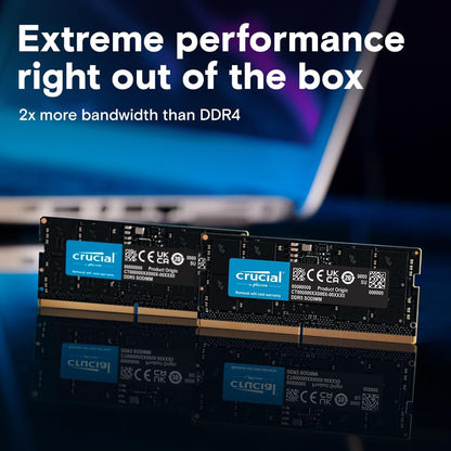 Crucial 32GB Kit (16GBx2) DDR5-5600 SODIMM