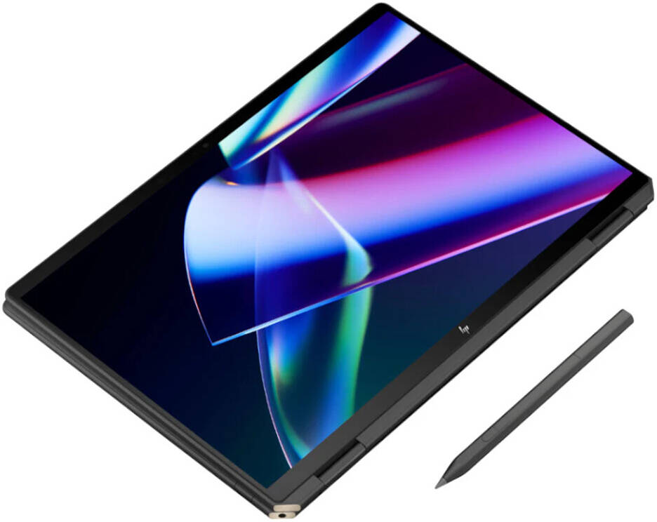 HP Spectre X360 2-in-1 Convertible Laptop 14t-eu100, 14" OLED QHD+ Touch Display, Intel Ultra 7 155H 16-Core, 32GB RAM, 2TB NVMe SSD, Intel Arc Graphics, English K/B, Win11 Home, Nighfall Black | 7K635AV-3