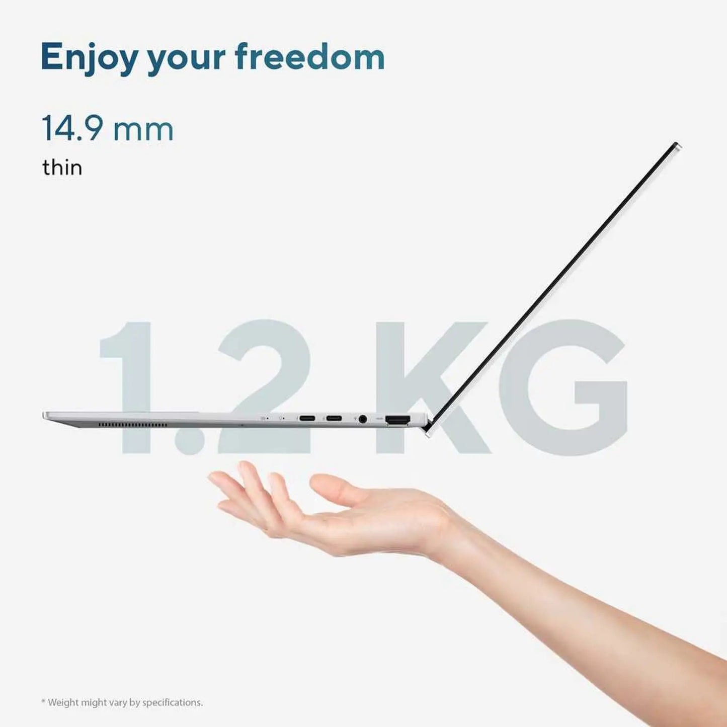 Asus Zenbook 14 (2025) Ultrabook – 2nd Series / Intel Core Ultra 9-285H / 14inch 3K / 1TB SSD / 32GB RAM / Shared Intel Arc Graphics / Windows 11 Home / English & Arabic Keyboard / Ponder Blue / Middle East Version