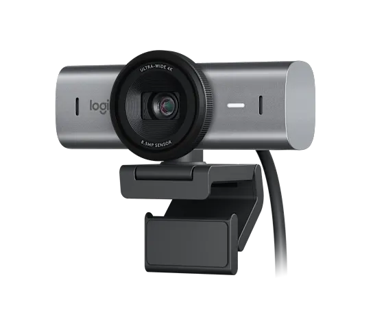 LOGITECH MX BRIO 4K ULTRA HD WEBCAM PALE GREY (960-001554)